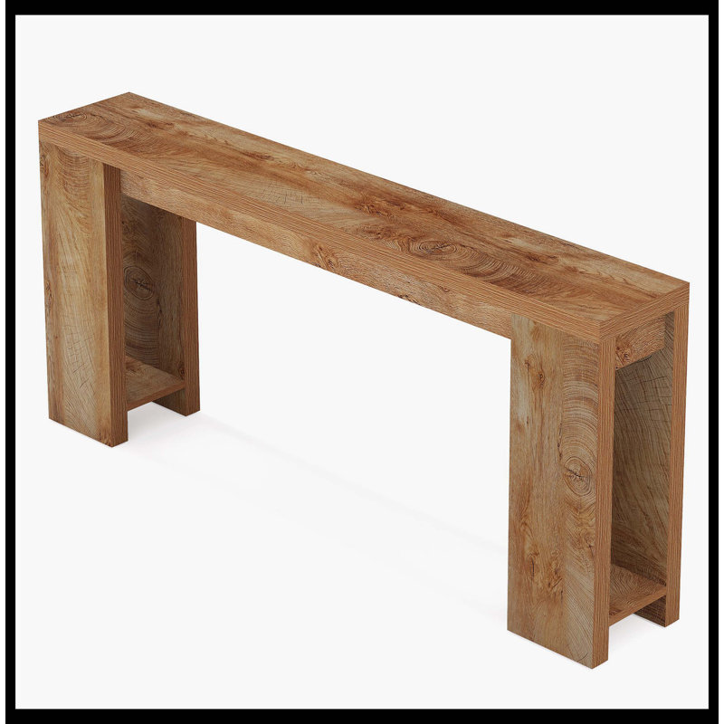 Table d'entrée 70,9 po, Brun