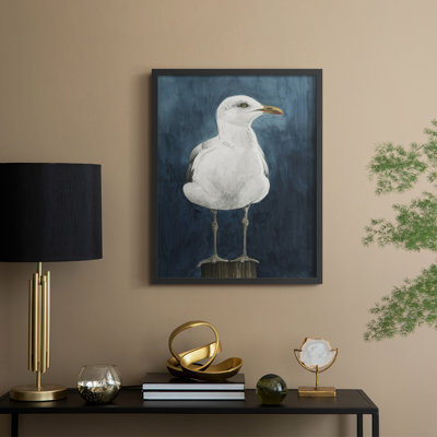 Night Gull I, reproduction encadrée - bois massif