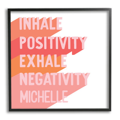 "Inhale Exhale Motivation" cmw-002, art mural personnalisé