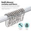 Anneaux de rideau de douche à roulettes en métal Wayfair Basics-1867654514