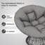 Fauteuil ergonomique confortable en osier avec coussin épais et pivotant à 360 degrés-1649939273-1649939272