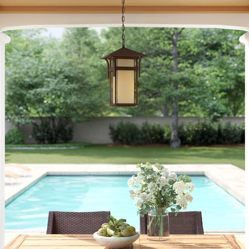 Harbor 1-Light Outdoor Hanging Lantern, Anchor Bronze