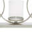 Aluminum Metal Overlapping Rings Pillar 3 Plate Geometric Decorative Silver Candelabra-1825593292
