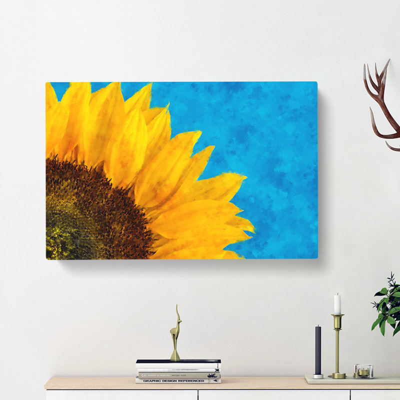 Sunflower at the End of Summer - Wrapped Canvas, 40cm H x 60cm W x 3cm D