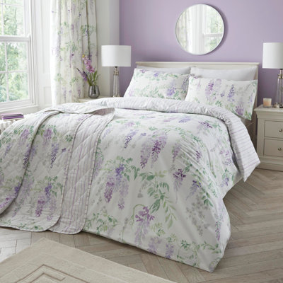 Wisteria Cotton Rich Polycotton Bedspread