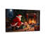 Père Noël de Noël au coin du feu avec des cadeaux-2008904874