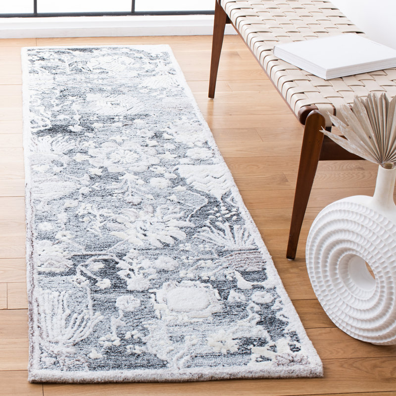 Glamour Hand Tufted Performance Floral Rug, Runner 2'3" x 8'