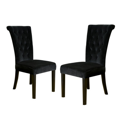 Chaises pliantes en velours noir - évasées pour un rangement facile et élégant