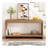 Modern 3-Drawer Console Table With Vertical Slats, Round Edge Design, Perfect For Entryway, Hallway Or Behind Sofa