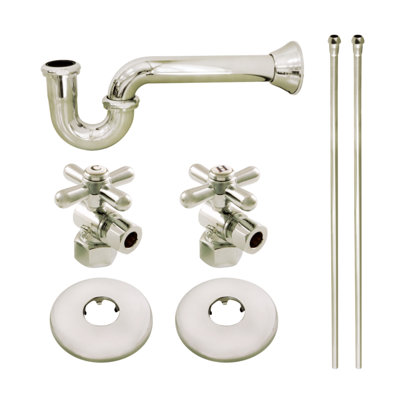 Kingston Brass Gourmet Scape Traditional Plumbing Supply Kit Combo with 1-1/2" P-Trap