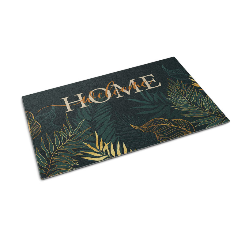 Non-Slip Floral Outdoor Doormat