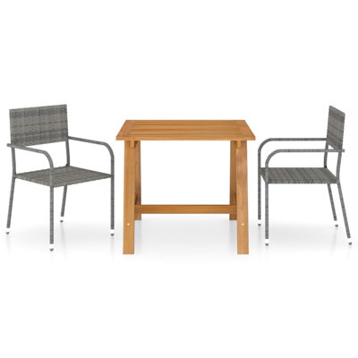 Bonneanne 2 - Person Patio Dining Set with Rectangular Table