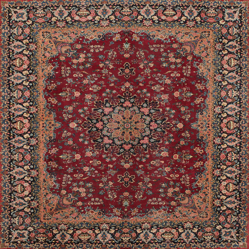 Billy-Joe Oriental Indoor Rug, Square 8'
