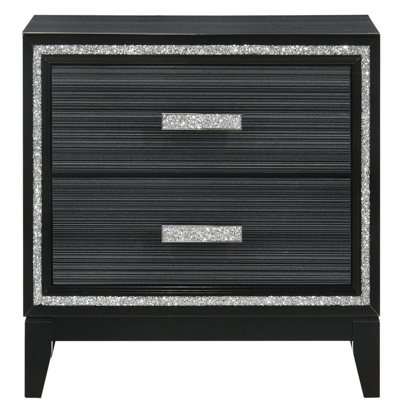 Table de bout Table de chevet moderne, Noir