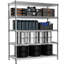 Étagère de rangement Étagère utilitaire Étagère utilitaire à 5 niveaux avec grille métallique pour la maison, la cuisine et le bureau-1128758927-1128758919