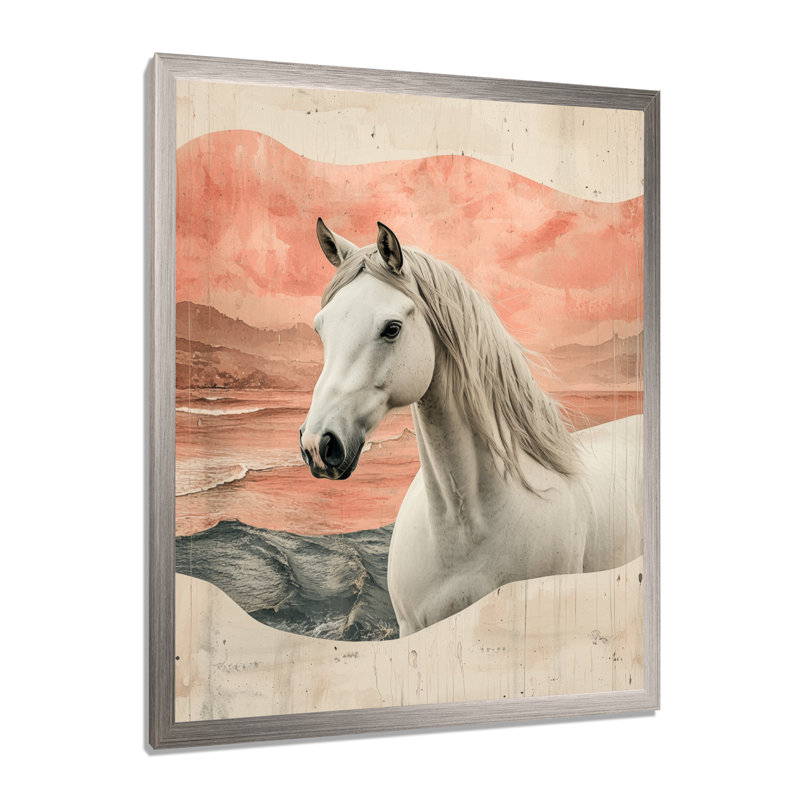 Dorla - Décoration murale animaux, Reproduction encadrée d'une seule photo, Argent argent, H 32 po x l 24 po