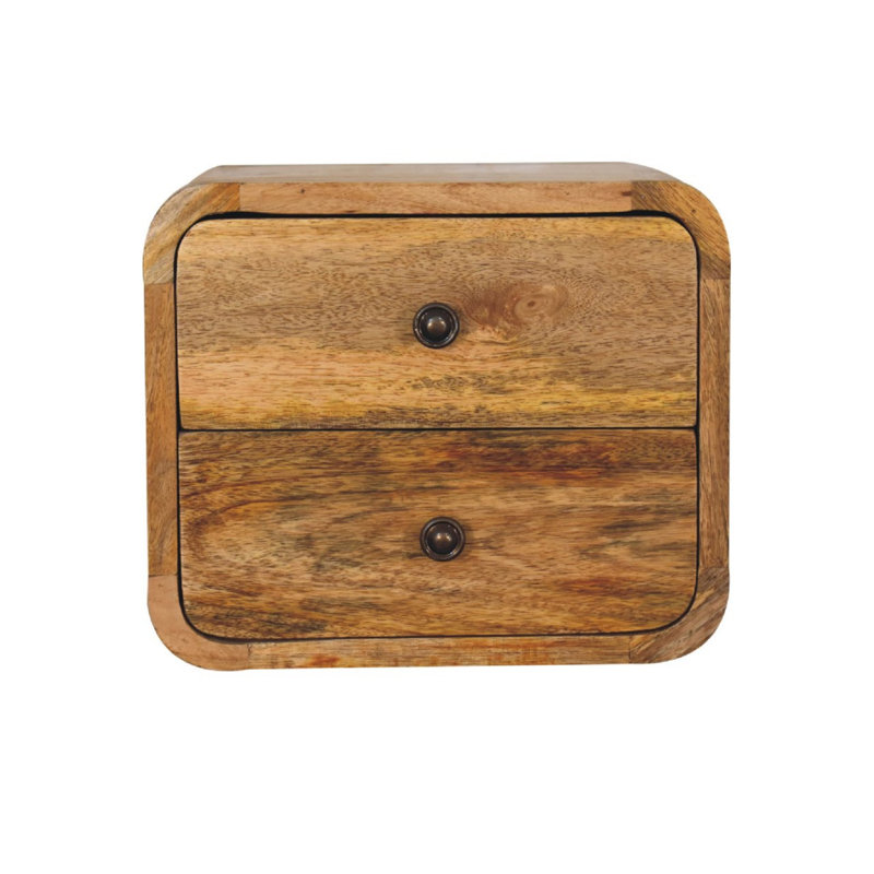25 cm W Solid Wood Bedside Table