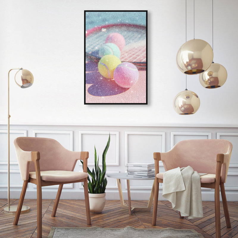 Candy Court Print by Oliver Gal, 16"H x 11"W, Black Floater Frame