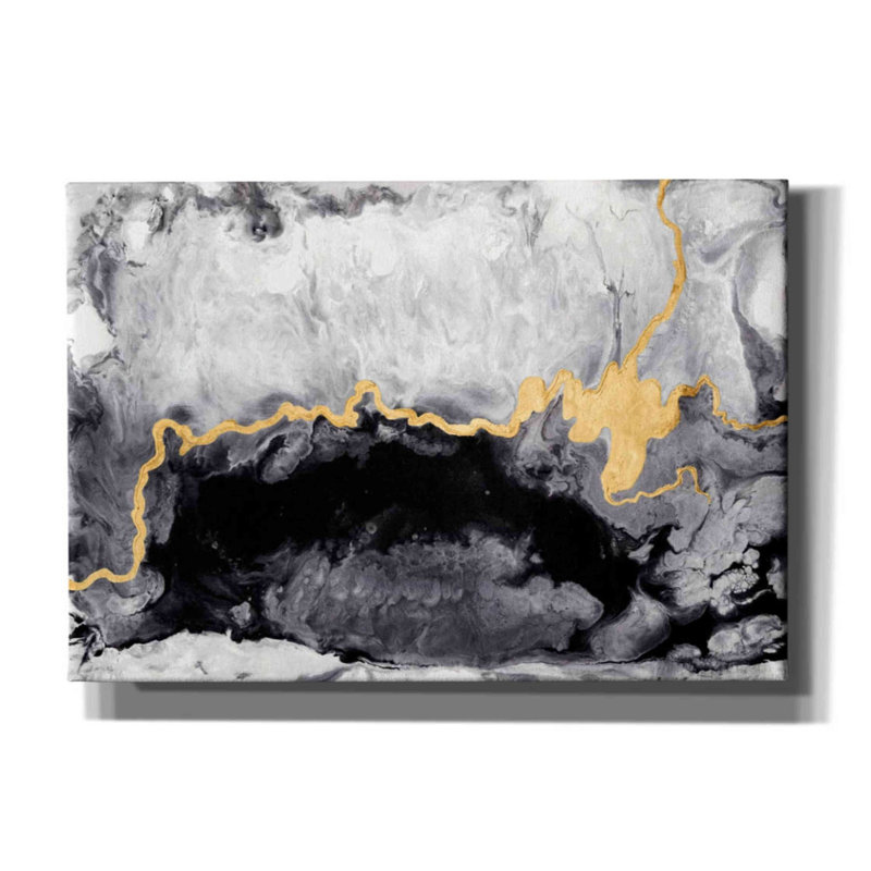 'Gilded Onyx' by Anna Hambly, Canvas Wall Art, 18" H x 26" W x 0.75" D