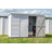 Select Steel Storage Shed Steel Storage Shed, 10X4, Flute Grey-67124470
