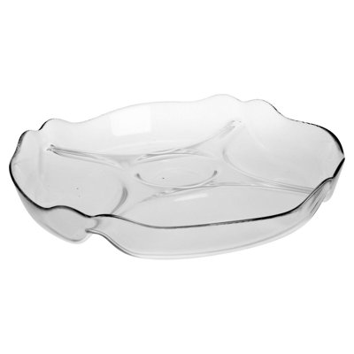 Symple Stuff Glass Divided Serving Dish