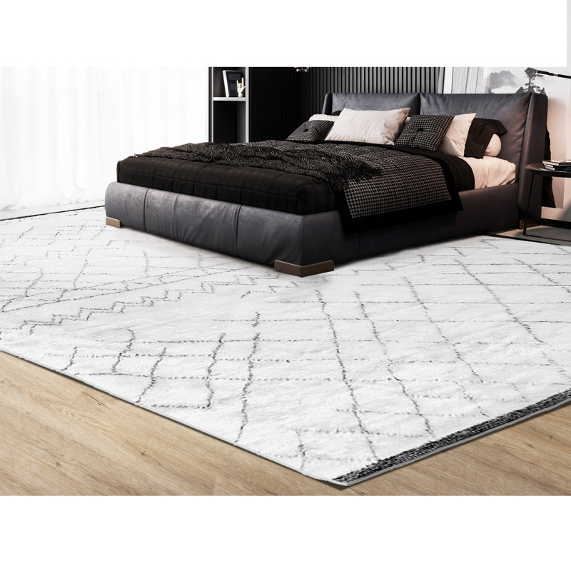 Wool Moroccan Area Rug, Rectangle 8' x 10'