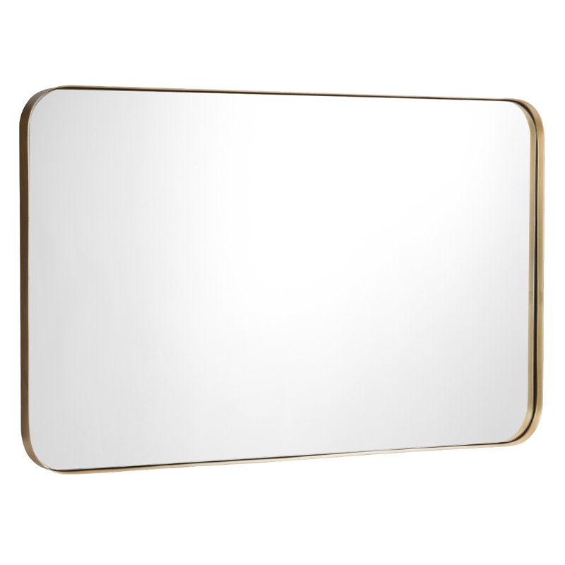 Ronni Rectangle Makeup / Shaving Mirror, Gold