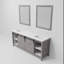 Meuble-lavabo double l 80 po x P 22 po et miroirs 30 po Marsyas-597706384-660299841