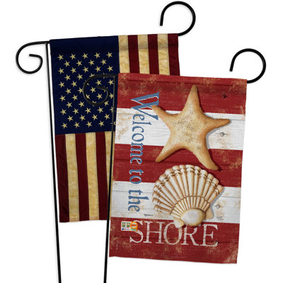 Double Sided 18.5'' H x 13'' W Polyester Garden Flag