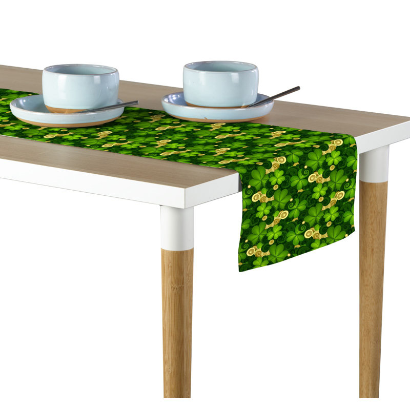 Goosman Saint Patrick's Paisley Table Runner, 72" x 12"
