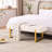 Laytona 46.5"W Tufted Bedroom Bench Entryway Bench with Metal Legs-2086009417-2089941112