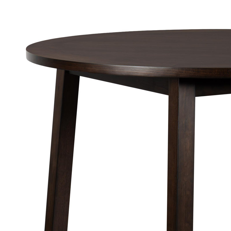 Brown Round Solidwood Dining Table