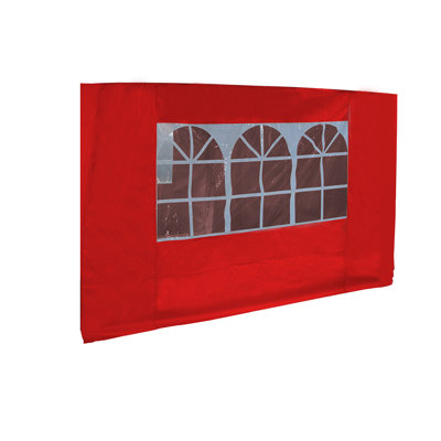 Aeneus Dakota Fields Red Fabric Side Wall for Gazebo