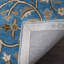 Tapis oriental bleu / brun en laine noué à la main Harger-426568439