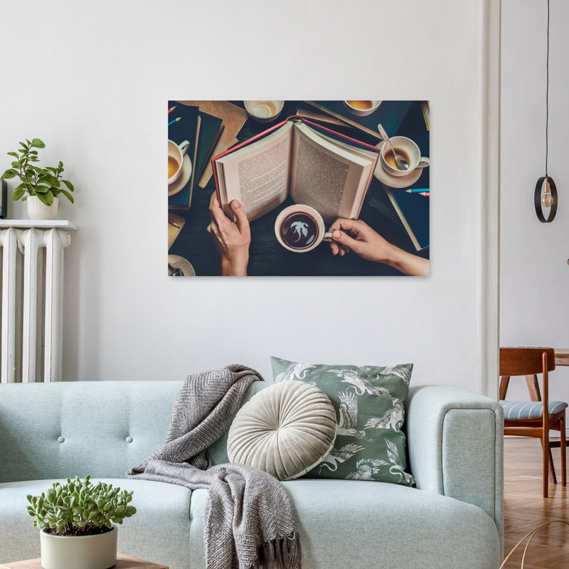 Moment d'étude confortable - Affiche murale rustique et vintage, 24" H x 36" W