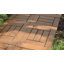 Carreau de terrasse en bois 12 po x 12 po brun