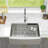 30" L x 22" W Farmhouse Workstation Kitchen Sink Stainless Steel Kitchen Sink Apron Front Sink