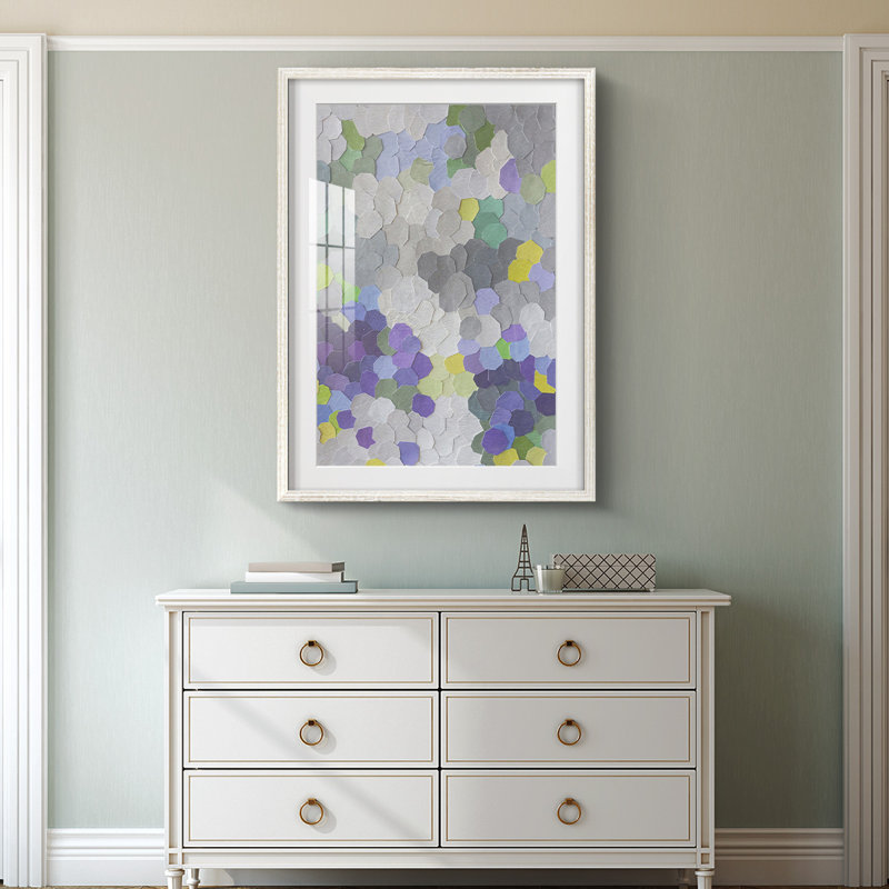Un jardin en Provence - reproduction encadrée, H 19,5 po x l 16,5 po, Blanc