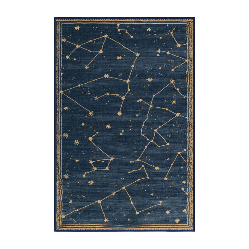 Tapis gris lavable à la machine, Rectangulaire 3 pi x 5 pi