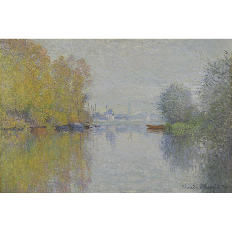 "Autumn on the Seine, Argenteuil", reproduction sur toile tendue, H 8 po x l 12 po