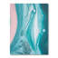 Marbre luxueux turquoise fluide Art III - décoration murale moderne sur toile-198092508-198092496