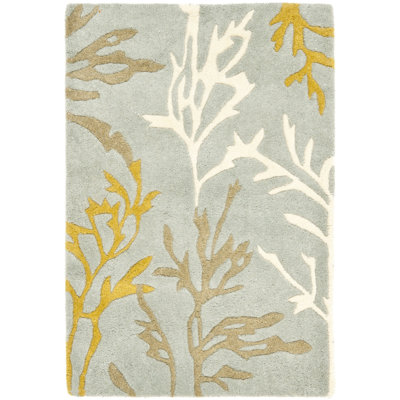 Soho Hand Tufted Wool And Viscose Floral Rug
