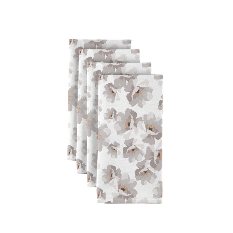 Polyester Floral Square Napkin