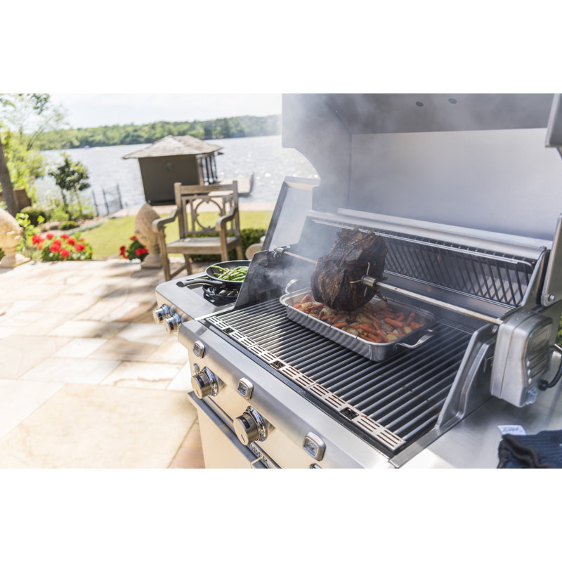 SABER Grill Roasting Pan & Cutting Board, Stainless Steel