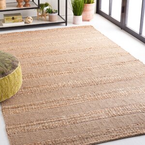 Hobscheid Geometric Flatweave Taupe/Natural Area Rug