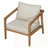 Outdoor Acacia Wood Club Chair(Set Of 2)
