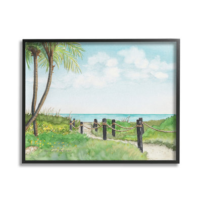 «Tropical Summer Path», estampe numérique encadrée par Christine Reichow