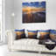 Vagues sur le sable pendant le coucher du soleil - Oreiller imprimé Sea & Shore-29599070-29599066