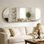 Miroir mural ovale en métal-669632244