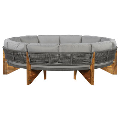 3-Piece Outdoor Sofa Set For 6